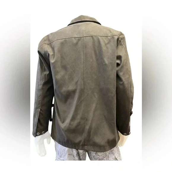 Nexus Apparel Brown Faux Suede Lined Jacket Size Small - Picture 3 of 14